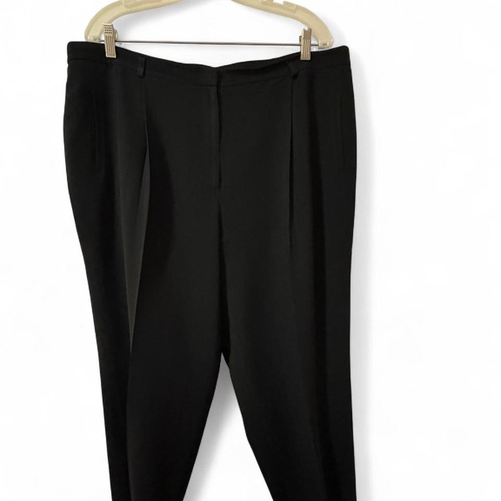 Jones New York black tricetate & polyester pants in a 18WP